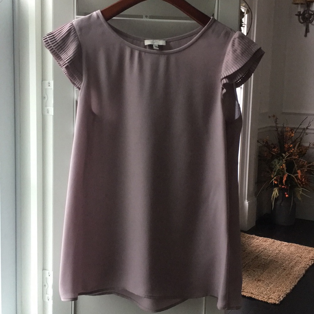 Joie Silk Flutter Sleeved Blouse